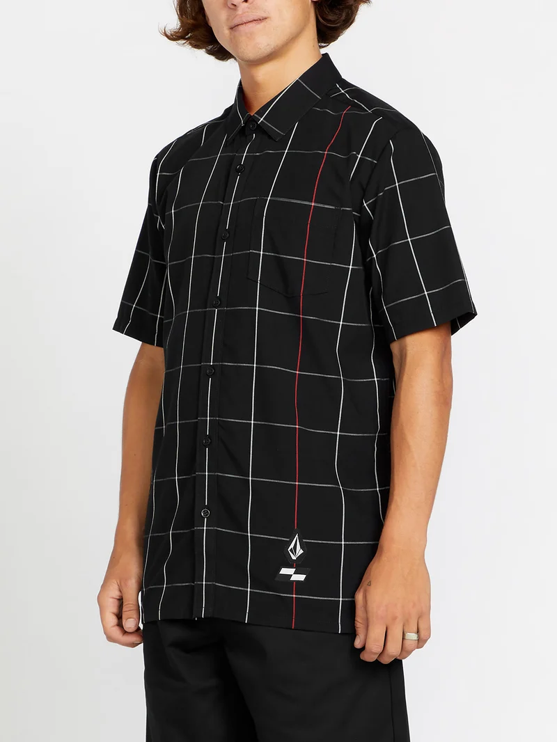 Schroff X Volcom Kariertes Hemd - Black