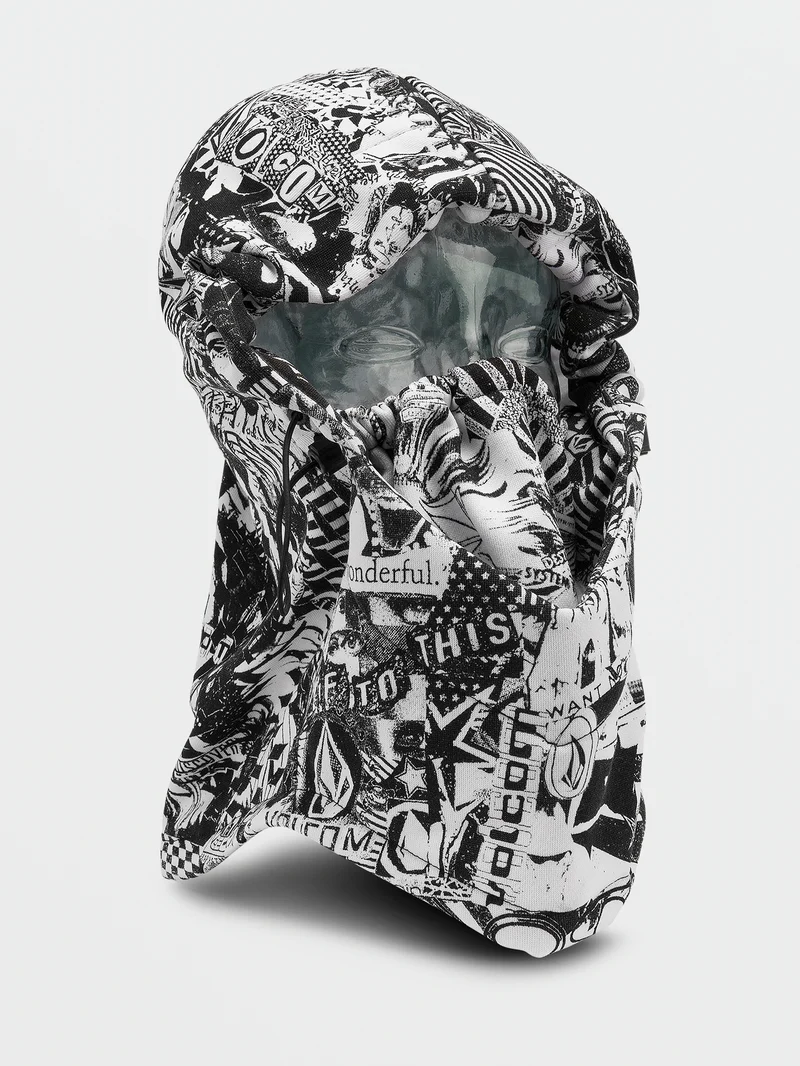 Hydro Fleece Hood Thingy - Black White