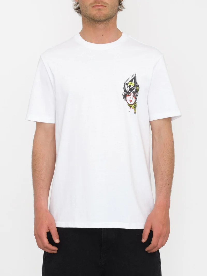 Lintell Mirror T-shirt - WHITE