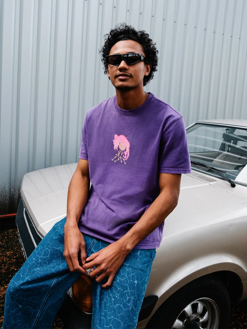 Tetsunori 3 T-shirt - DEEP PURPLE