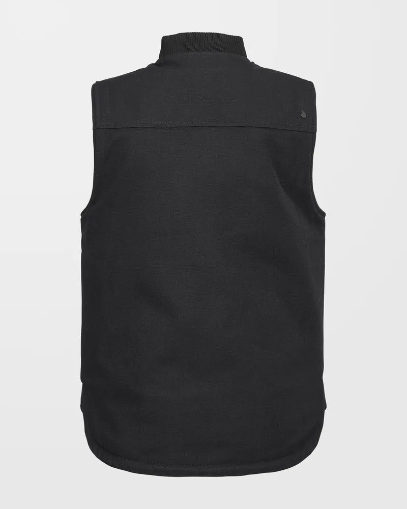 Stone Castine Puff Weste - Black