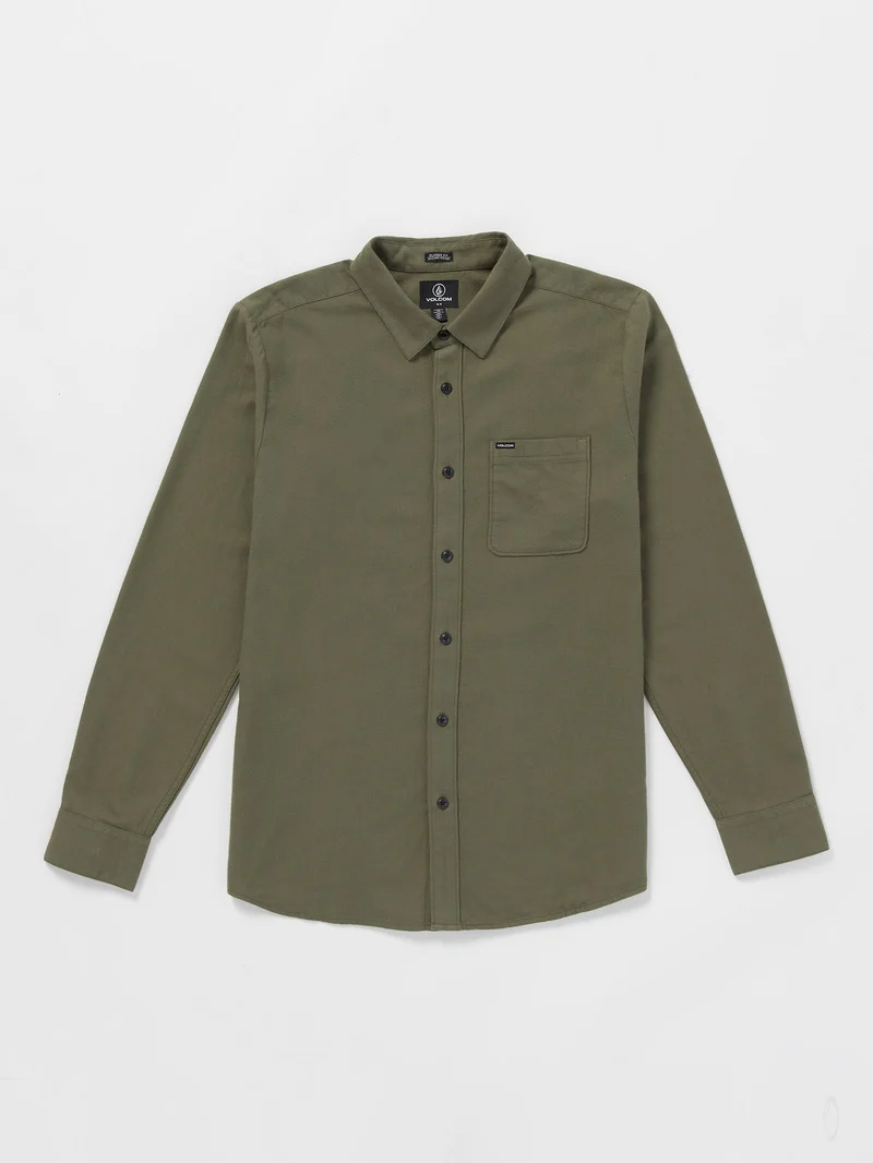 Caden Solid Hemd - Wintermoss