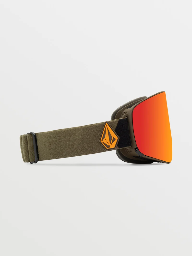 Odyssey Military/Gold Goggle (+ Bonus Lens - Yellow) - RED CHROME