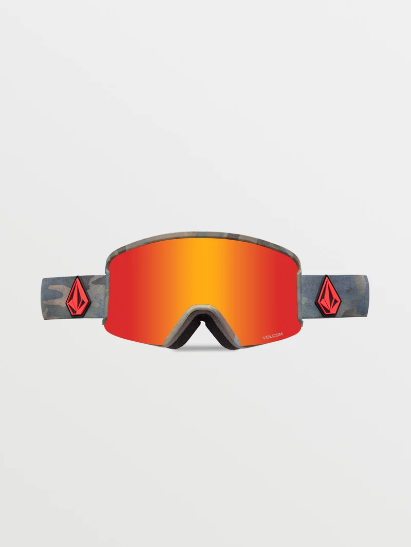 Garden Cloudwash Camo Goggle (+ Bonus Lens - Yellow) - RED CHROME