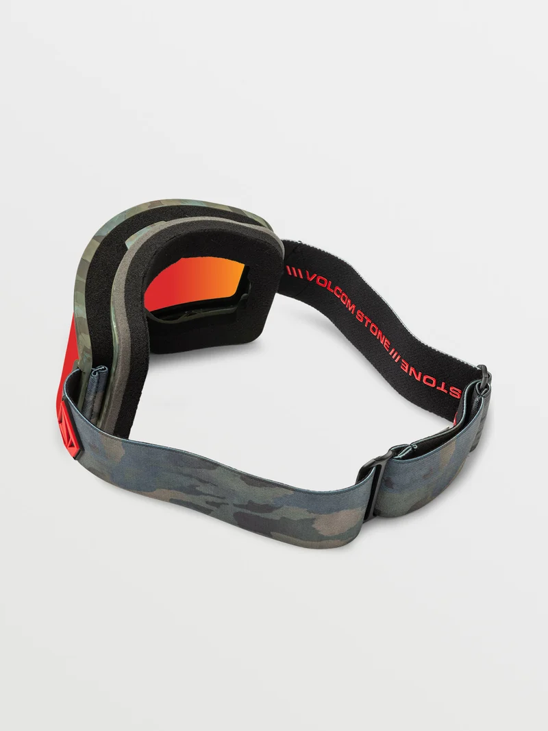 Garden Cloudwash Camo Goggle (+ Bonus Lens - Yellow) - RED CHROME