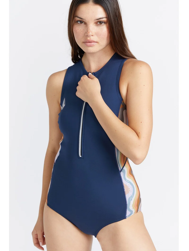 1Mm Front Zip Shorts John Neoprenanzug - NAVY