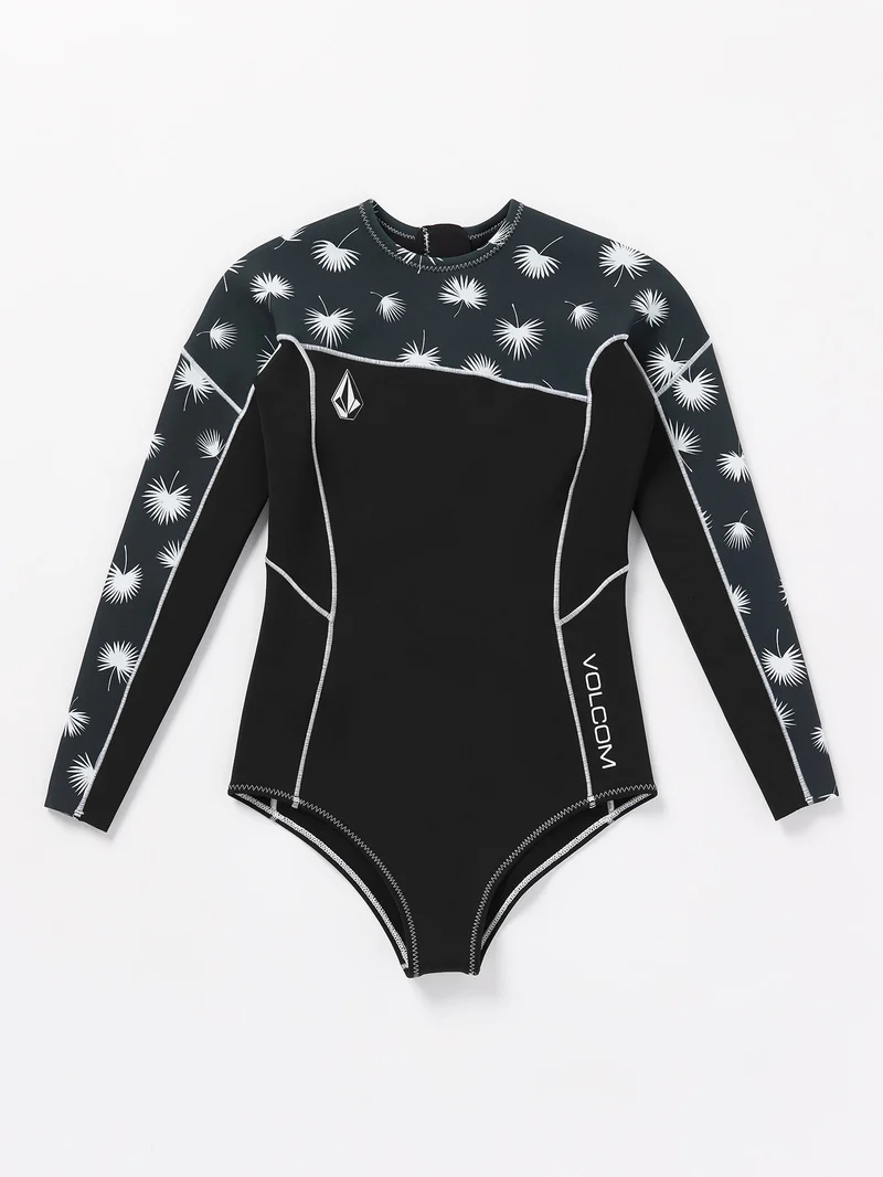 1 Mm Long Sleeve Springsuit - BLACK