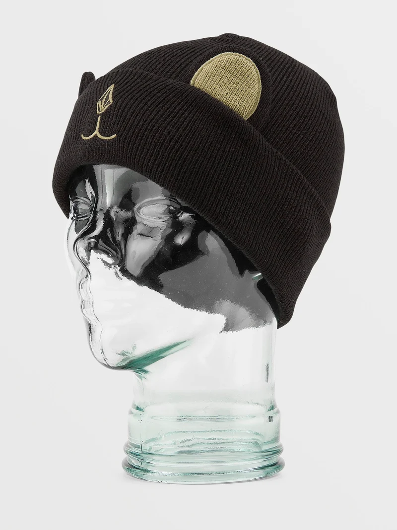 Snow Creature Beanie - BLACK - (KINDER)