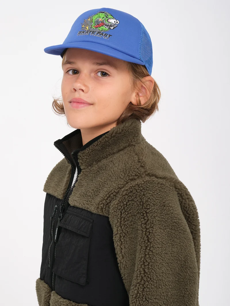 Storm Stone Zip Sherpa Sweatshirt - Wintermoss - (KINDER)