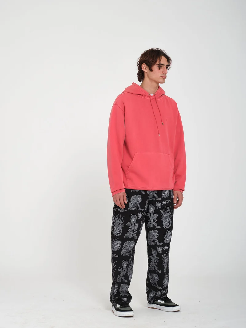 Single Stone Kapuzenpullover - WASHED RUBY