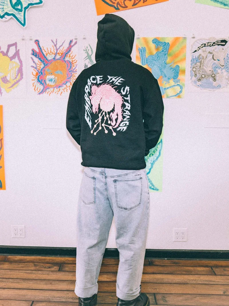 Tetsunori Kapuzenpullover - BLACK