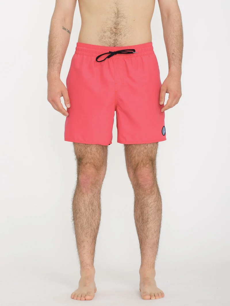 Lido Solid Trunk 16" Boardshort - WASHED RUBY