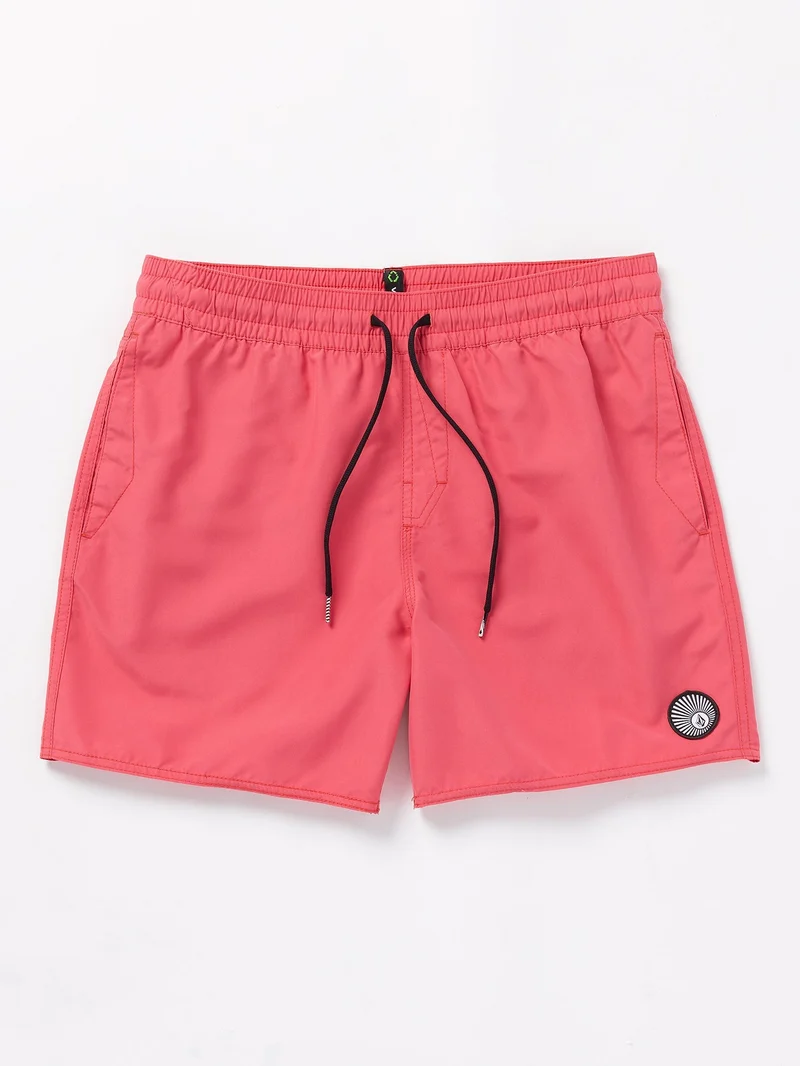Lido Solid Trunk 16" Boardshort - WASHED RUBY