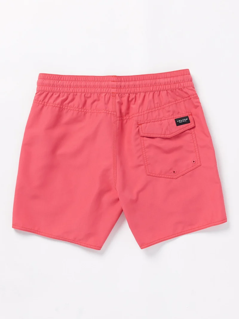 Lido Solid Trunk 16" Boardshort - WASHED RUBY
