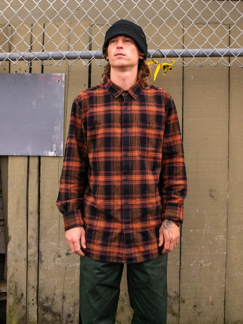 Baystone Flannel Hemd - Black