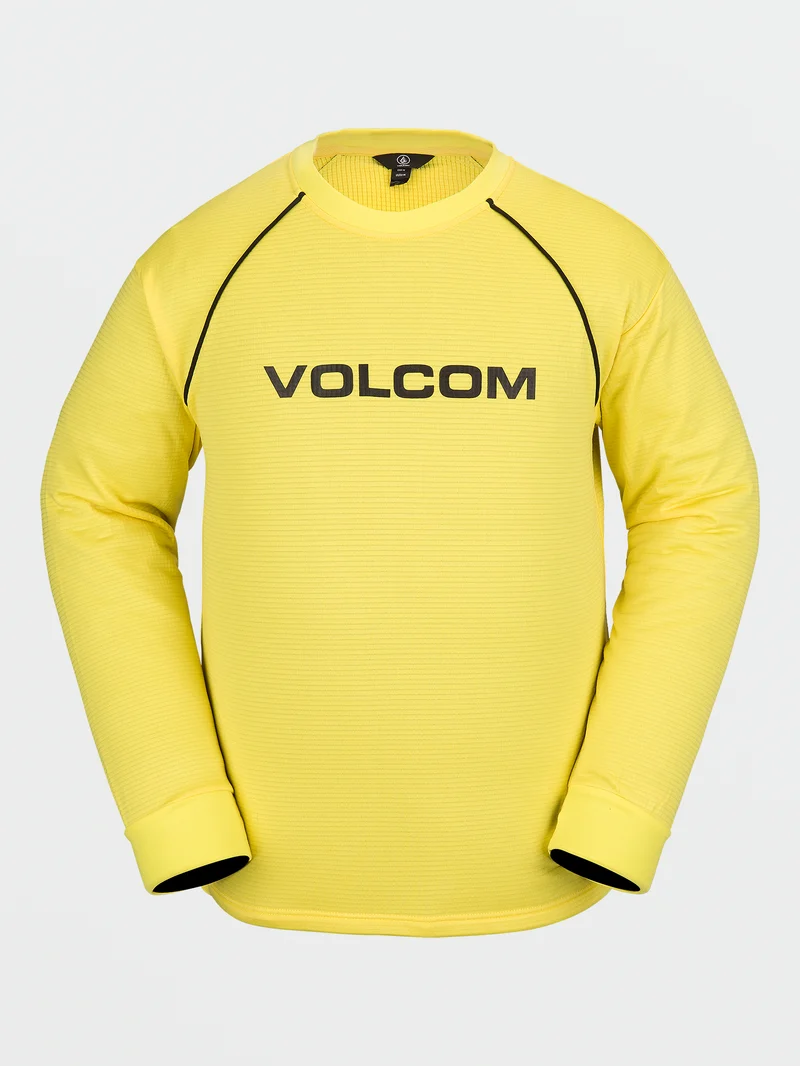 Waffle Backed Fleece Sweatshirt - Citron