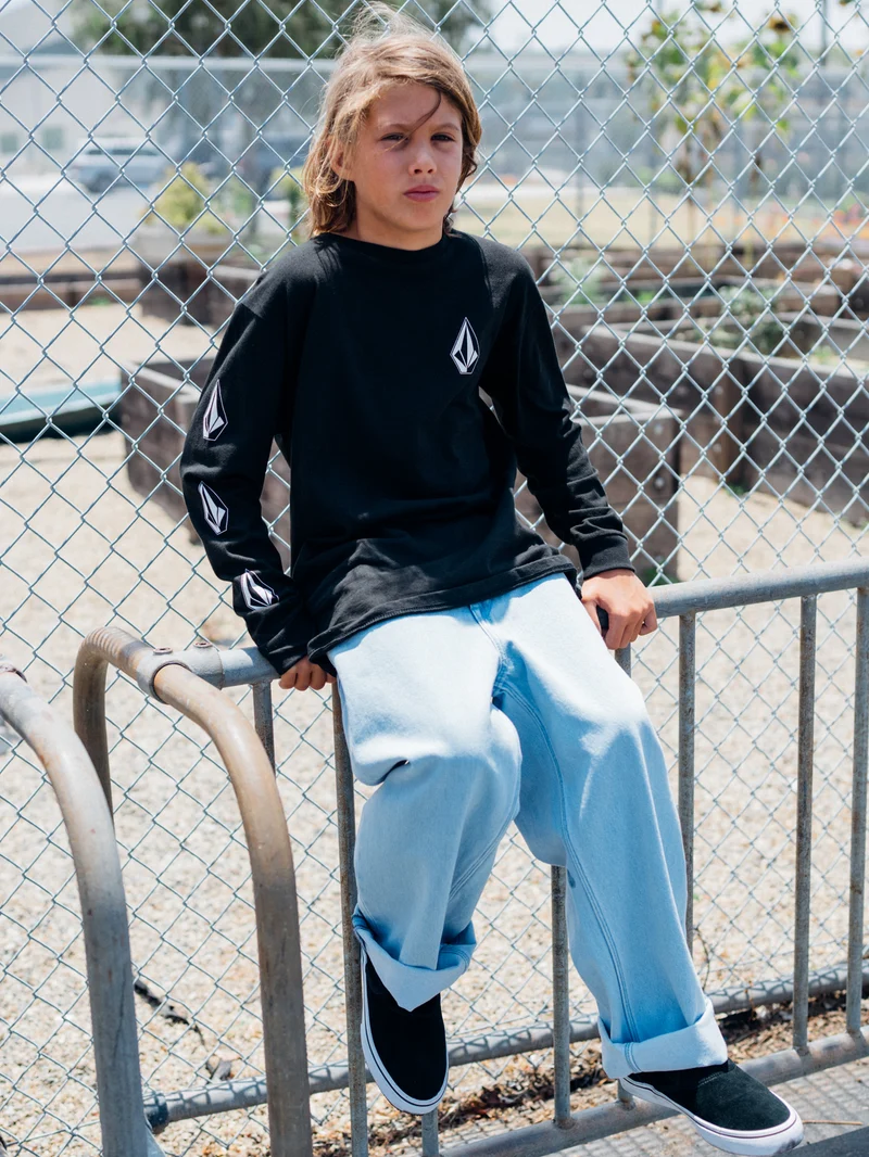 Iconic Stone T-Shirt - Black - (KINDER)
