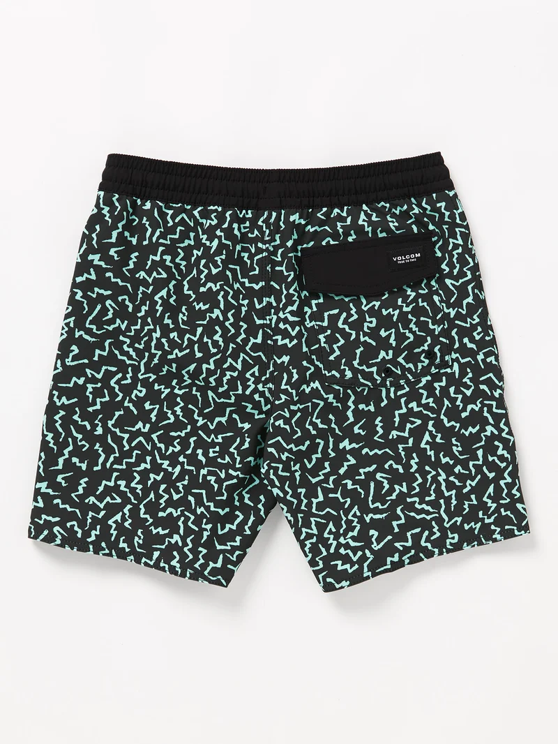 Asphalt Beach Trunk 15" Boardshort - BLACK - (KINDER)