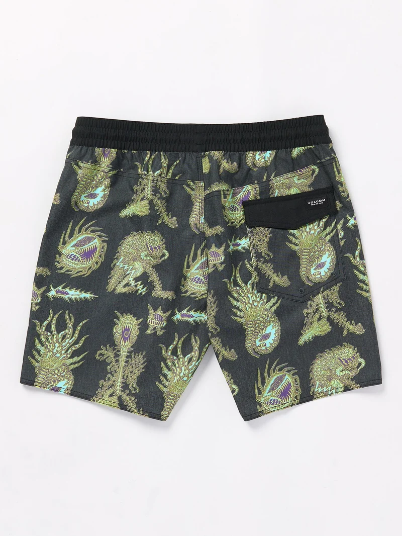 Tetsunori Trunk 17" Boardshort - BLACK
