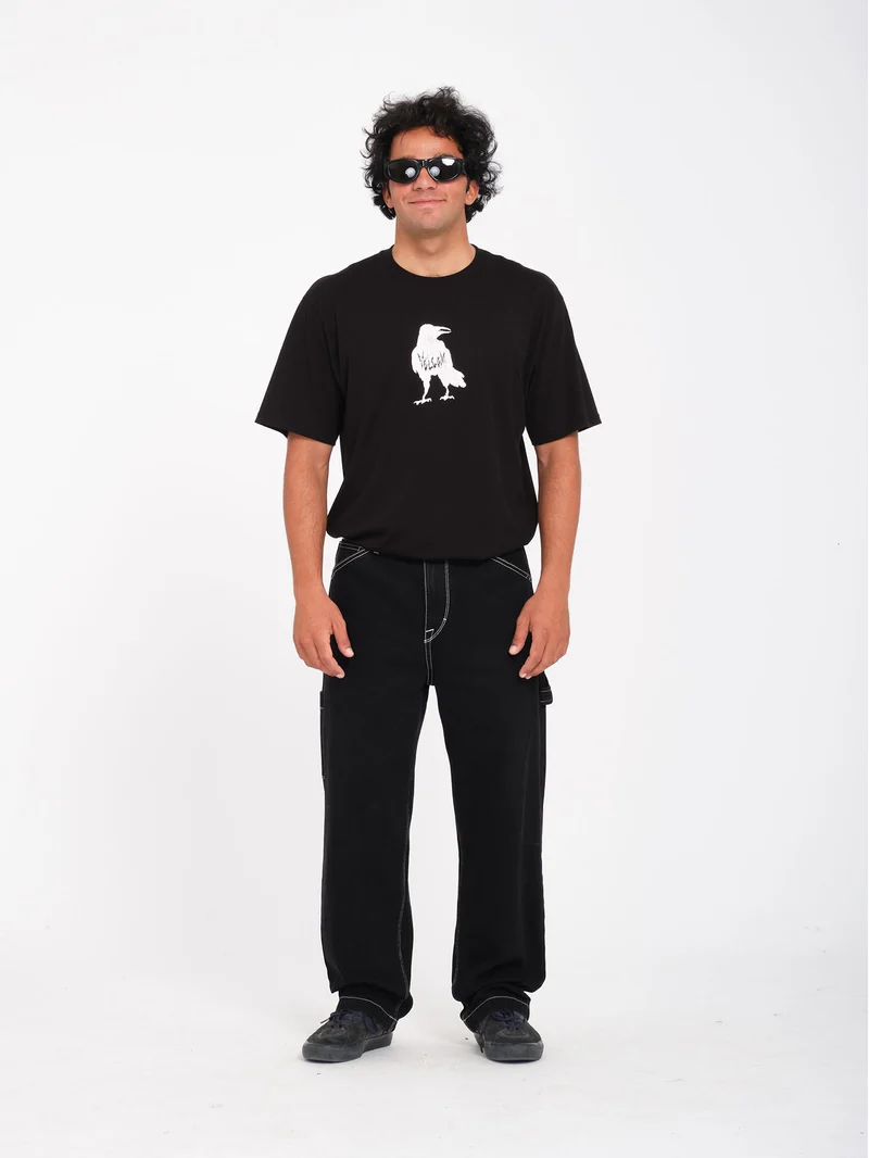 Issam Crow T-Shirt - Black