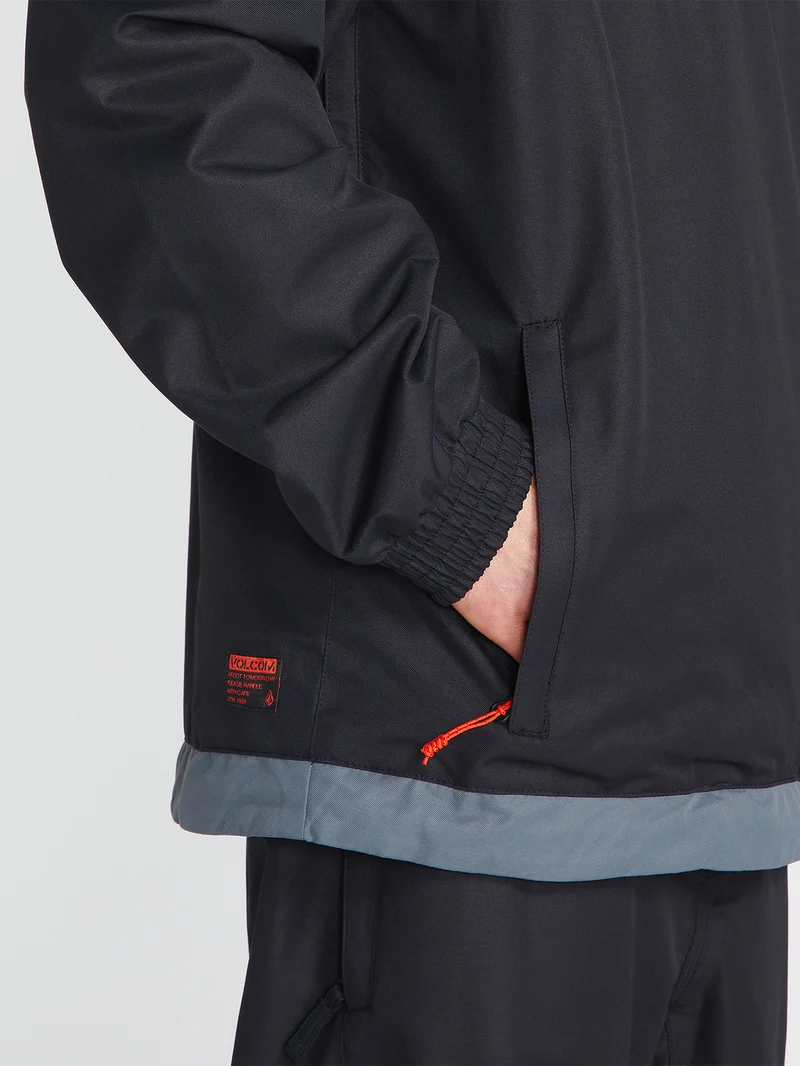 Longo Pullover Jacket - Black