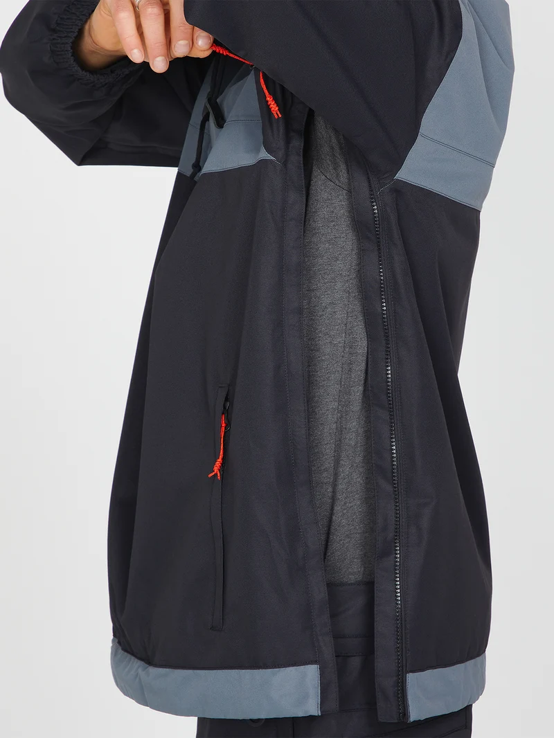 Longo Pullover Jacket - Black