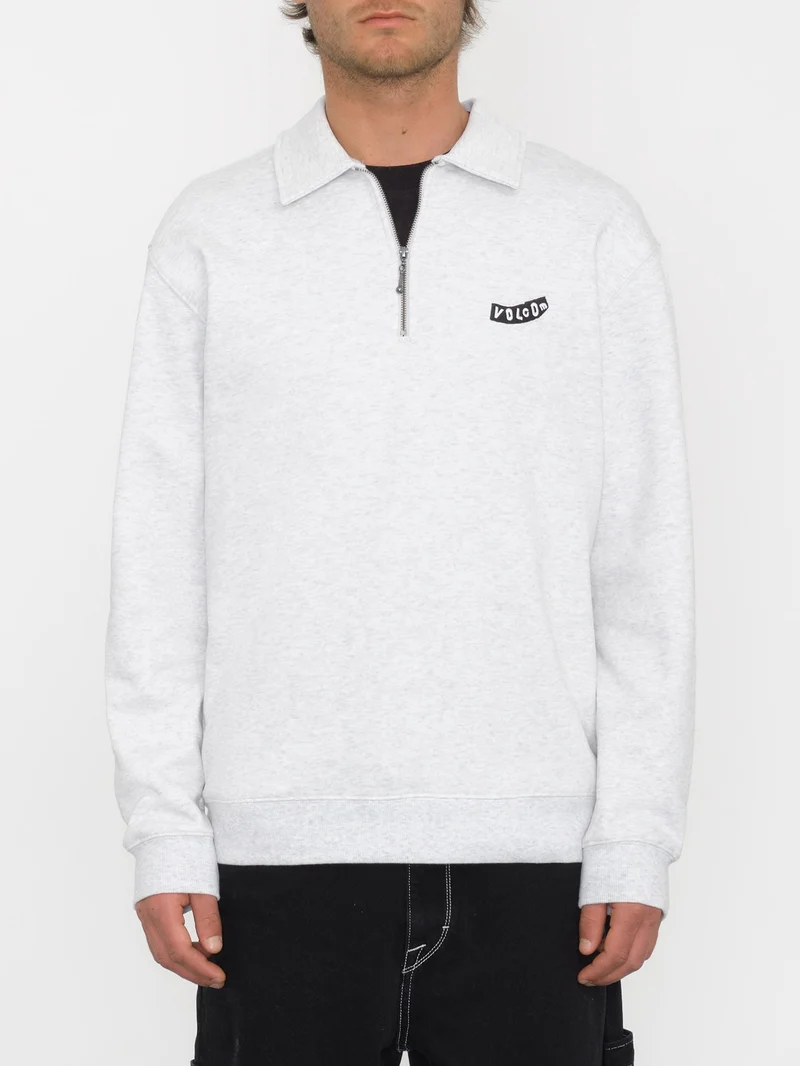 Nevermine Terry Sweatshirt - BONE HEATHER