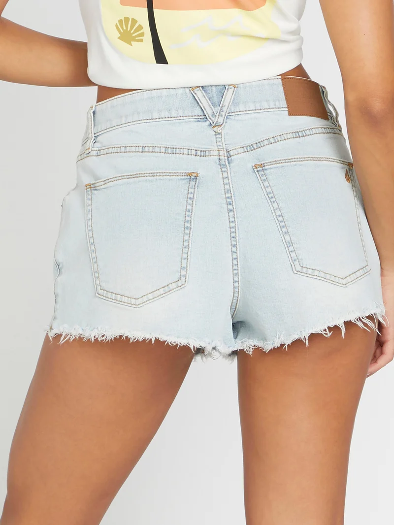 1991 Stoned Denim Shorts - ALLOVER STONE LIGHT
