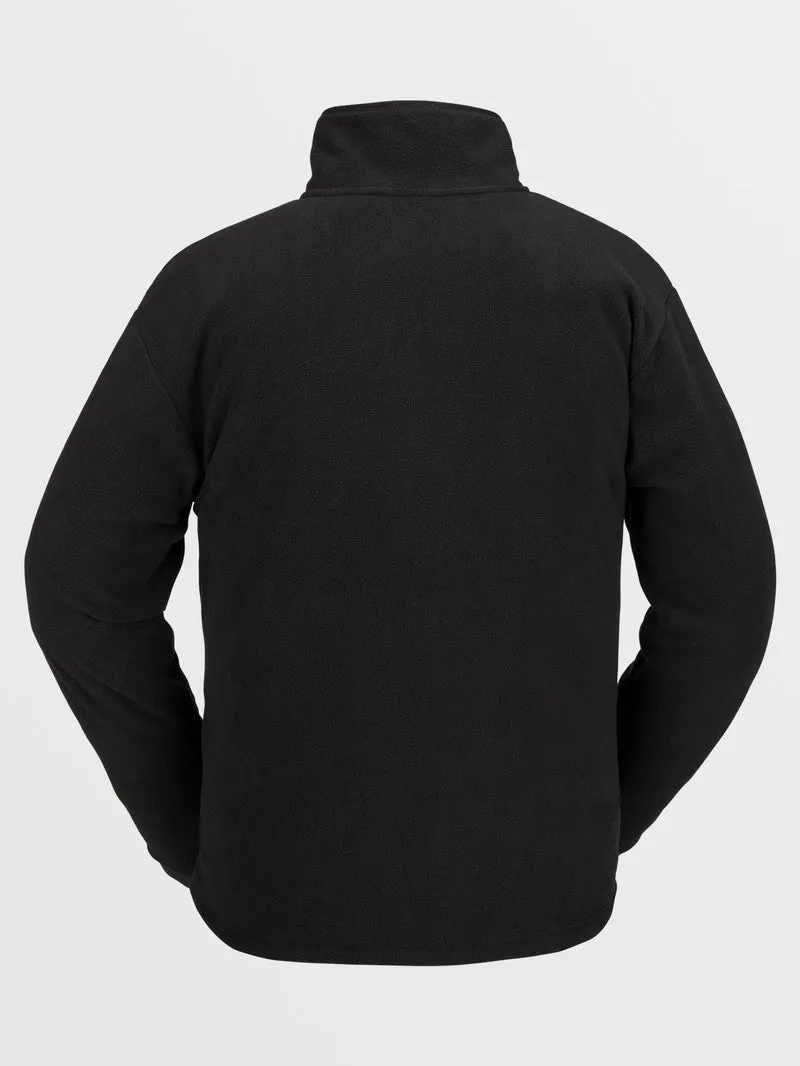 Polar Mock 1/2 Zip Sweatshirt - BLACK
