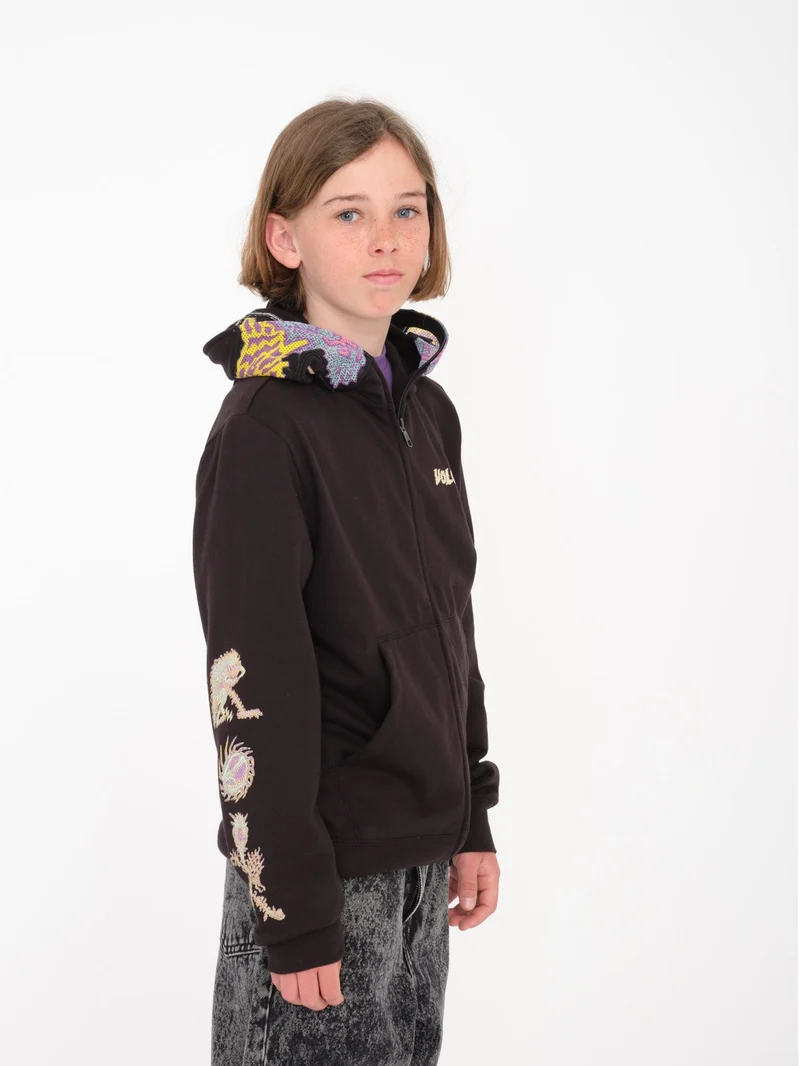 Tetsunori Full Zip Kapuzenpullover - BLACK - (KINDER)