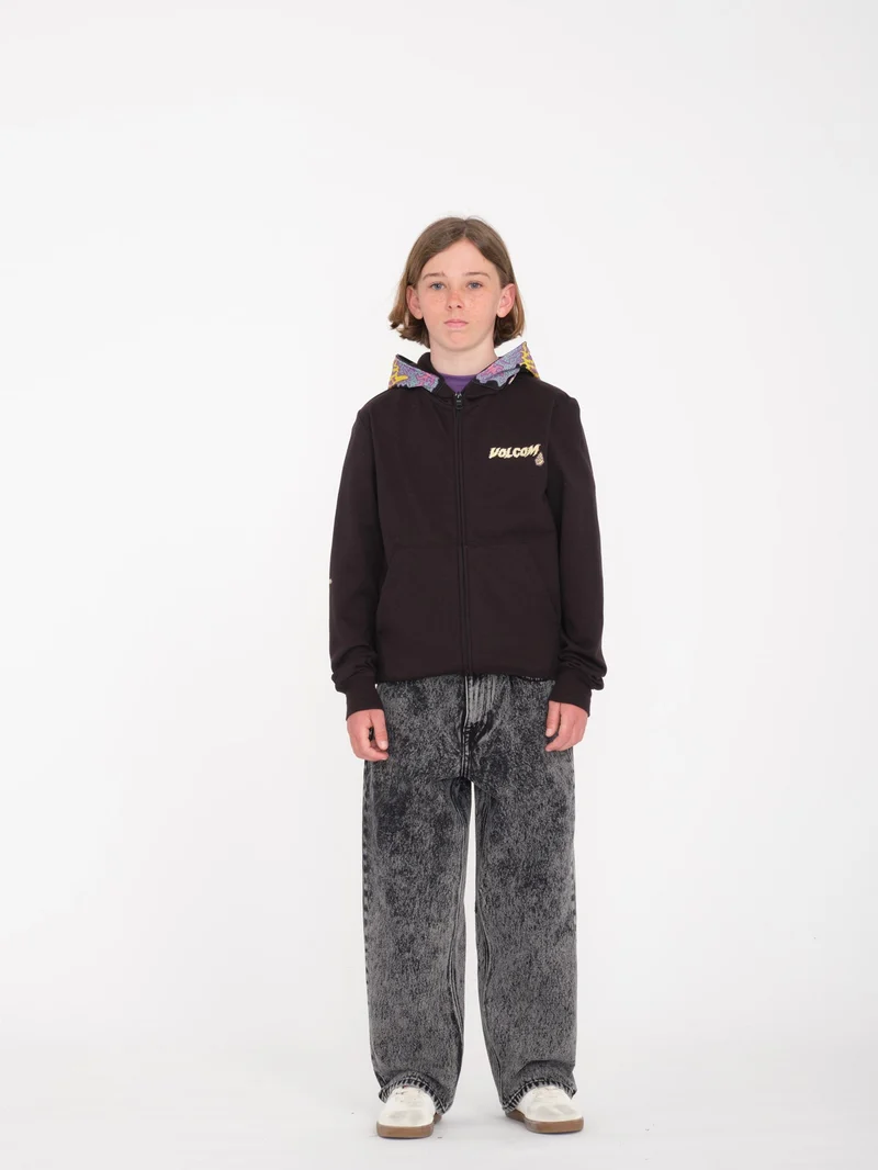 Tetsunori Full Zip Kapuzenpullover - BLACK - (KINDER)
