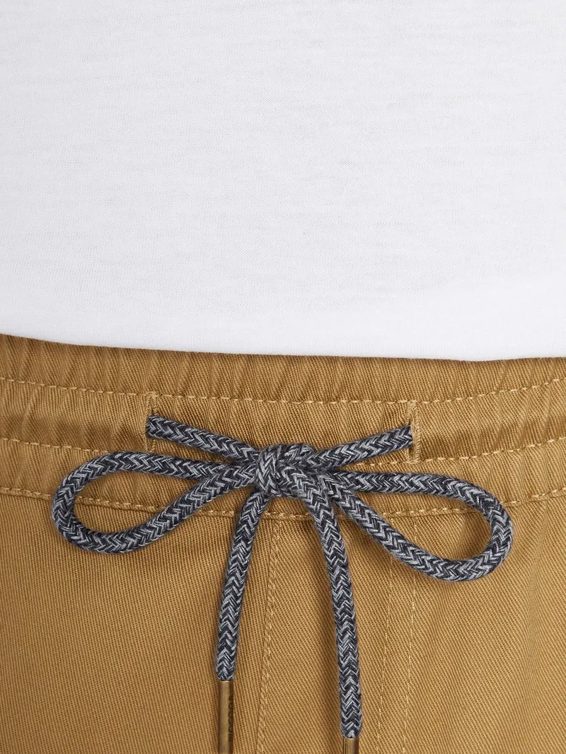 Frickin Elasticated Waist 19" Shorts - DARK KHAKI