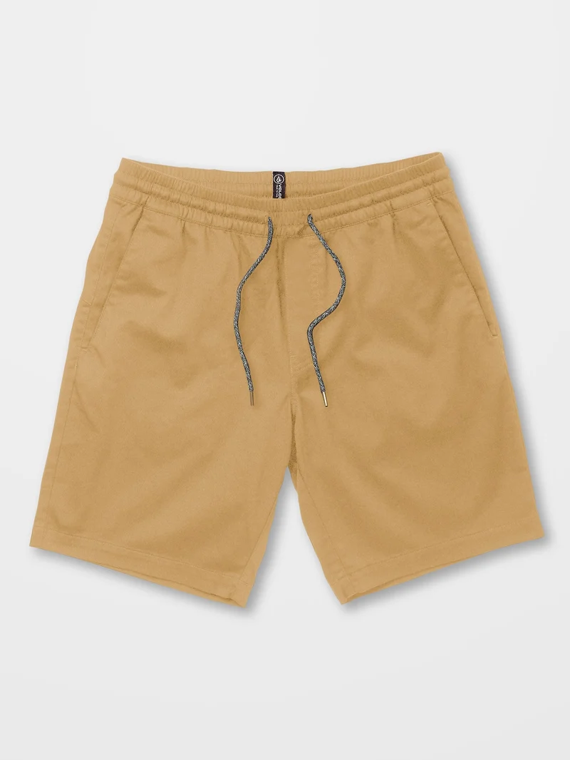 Frickin Elasticated Waist 19" Shorts - DARK KHAKI