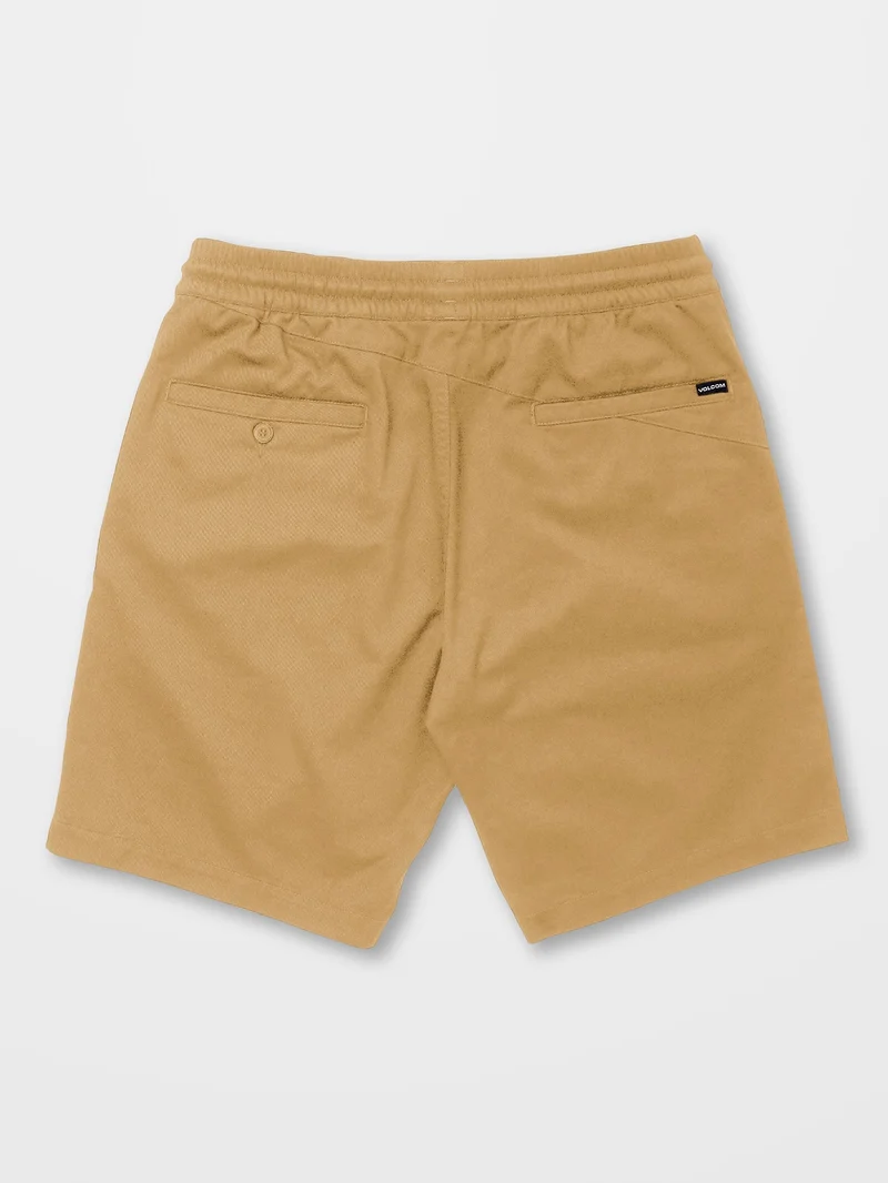 Frickin Elasticated Waist 19" Shorts - DARK KHAKI