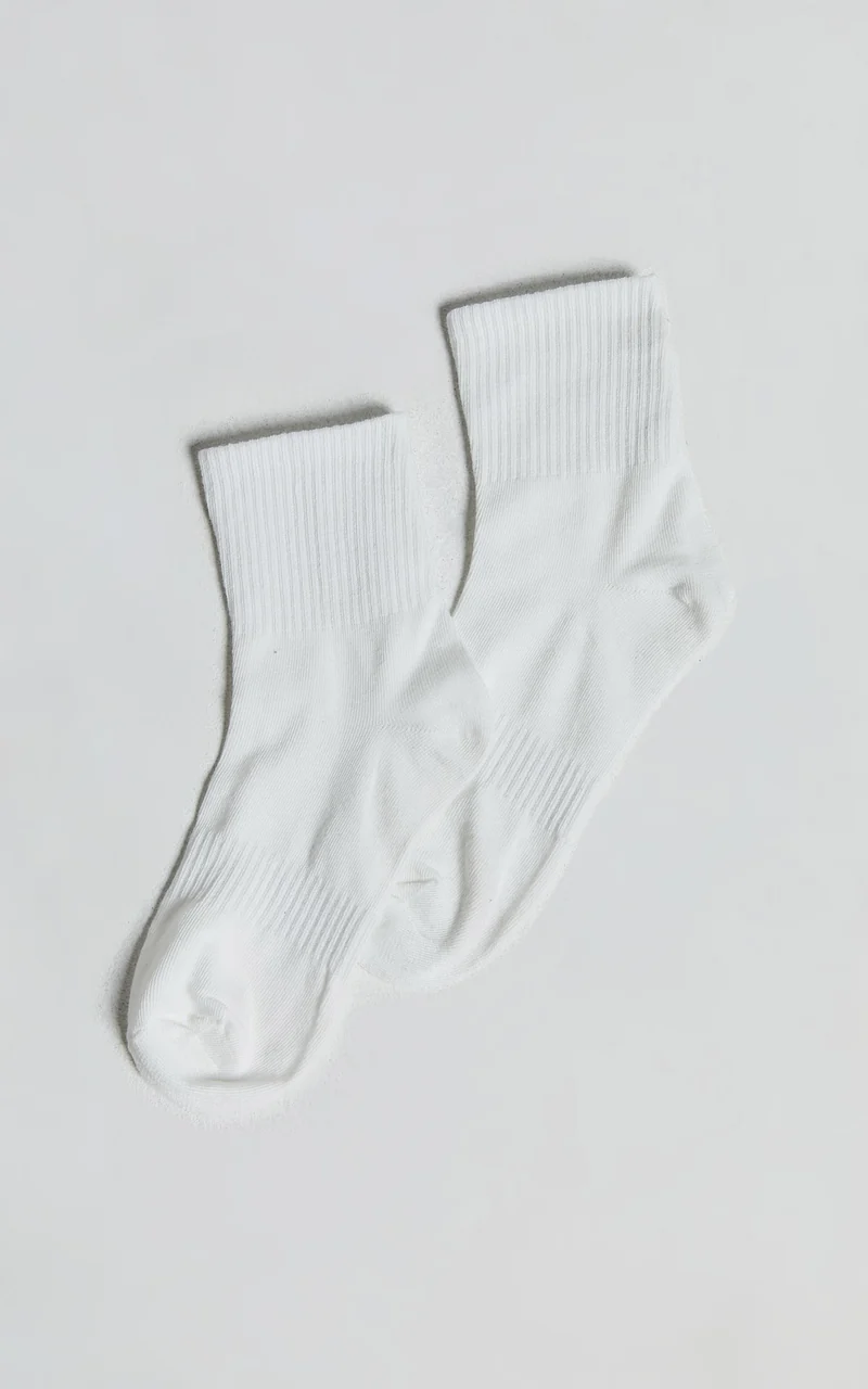 Vasilisa Crew Socks - Pack of 2 in White