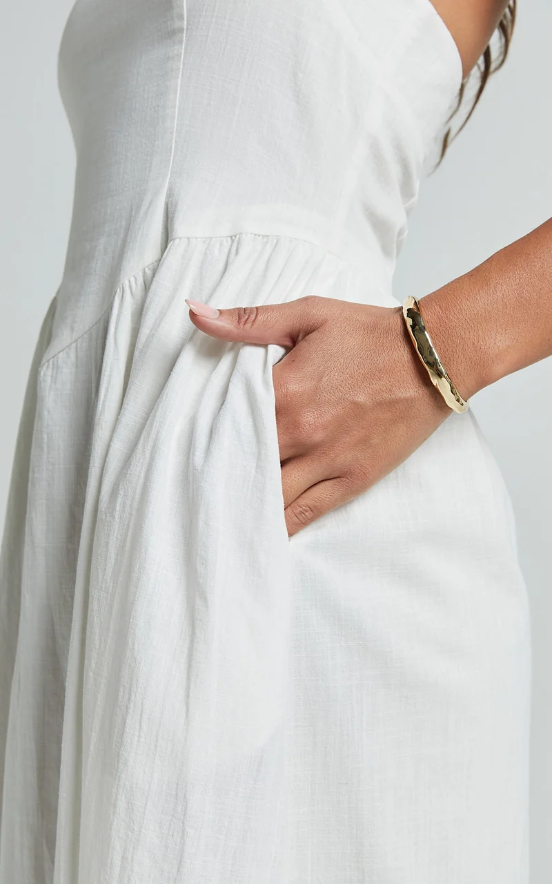 Marcia Bangle - Open Bangle in Gold