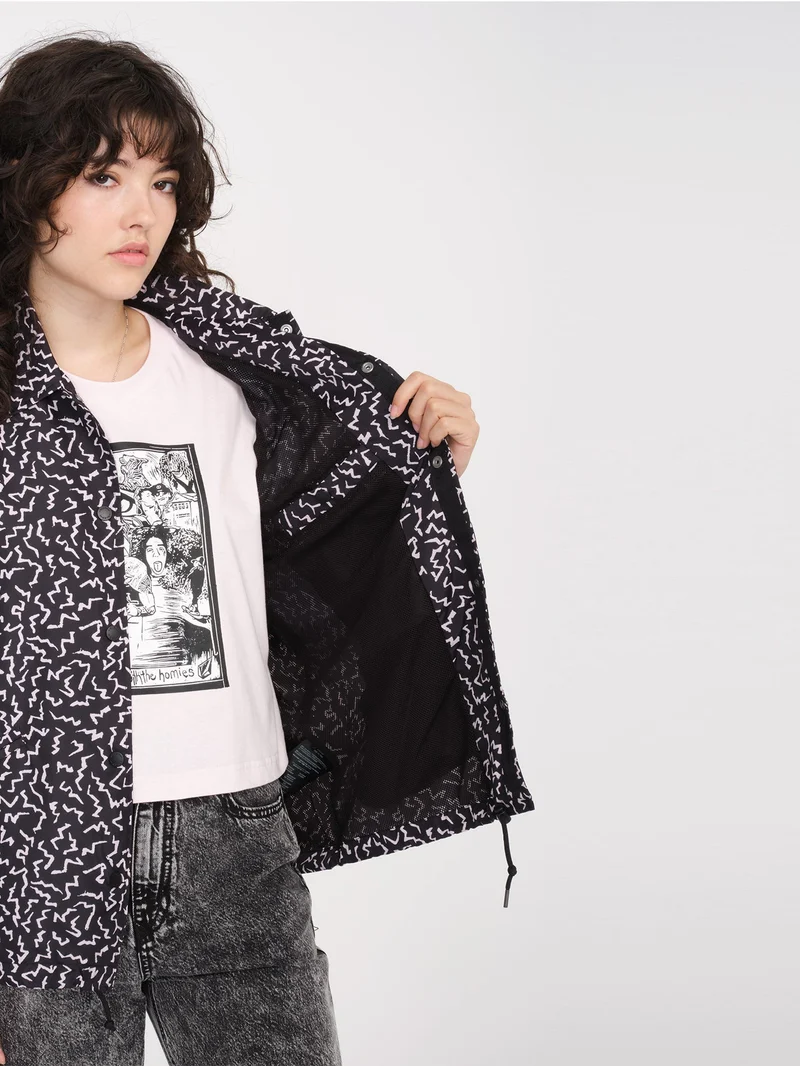 Surfpunk Coach Jacke - BLACK