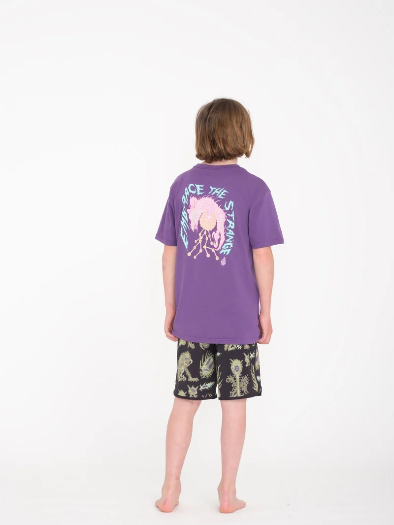 Tetsunori Mod Scallop Boardshort - BLACK - (KINDER)