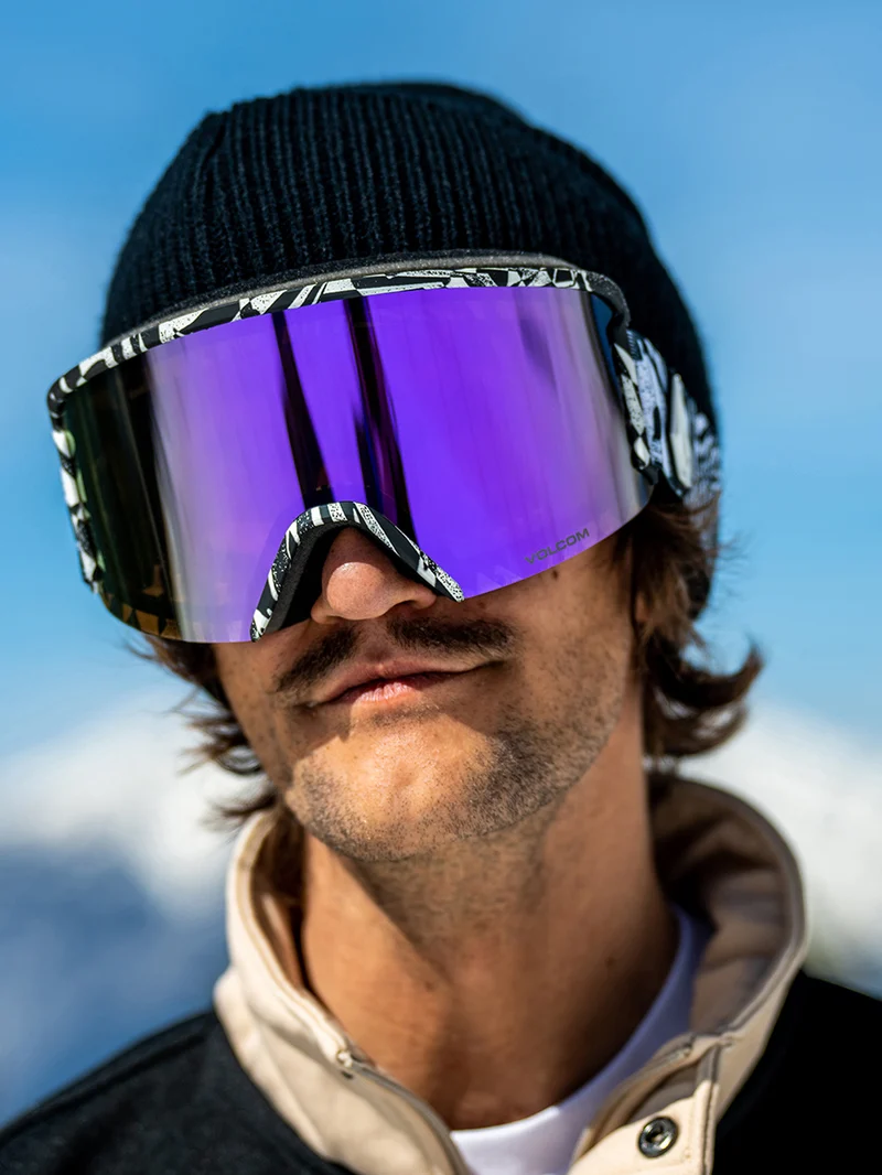 Garden Op Art Goggle (+ Bonus Lens - Yellow) - PURPLE CHROME