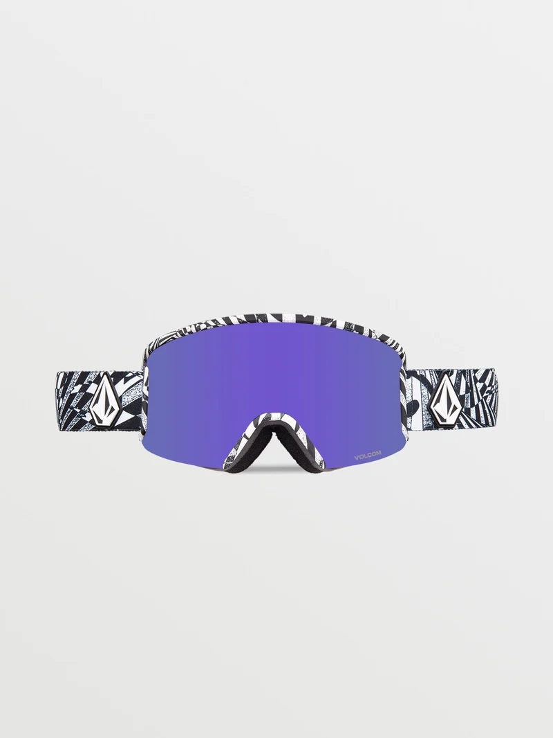 Garden Op Art Goggle (+ Bonus Lens - Yellow) - PURPLE CHROME
