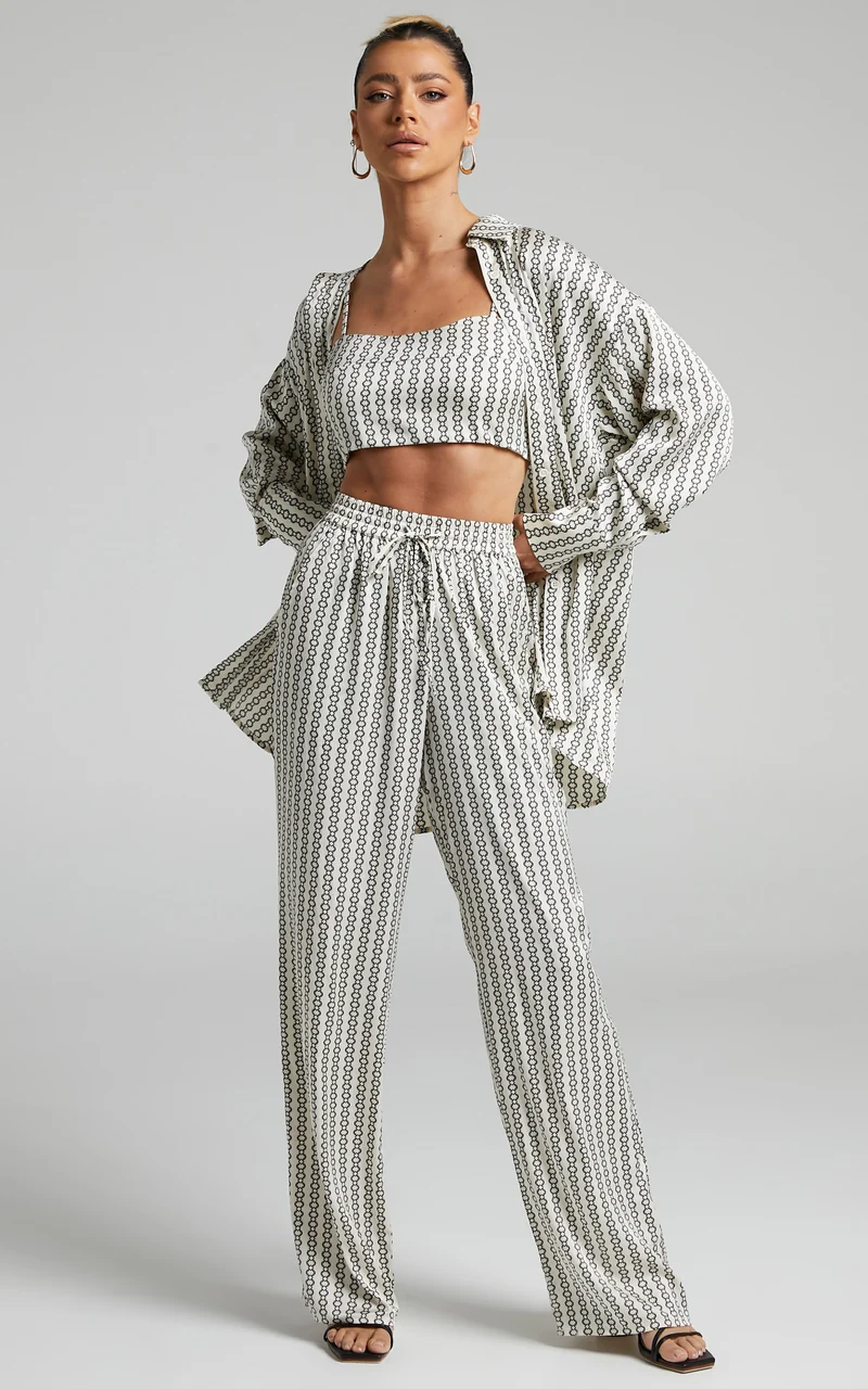 Rosetti Top - Bralette Top in Chain Print