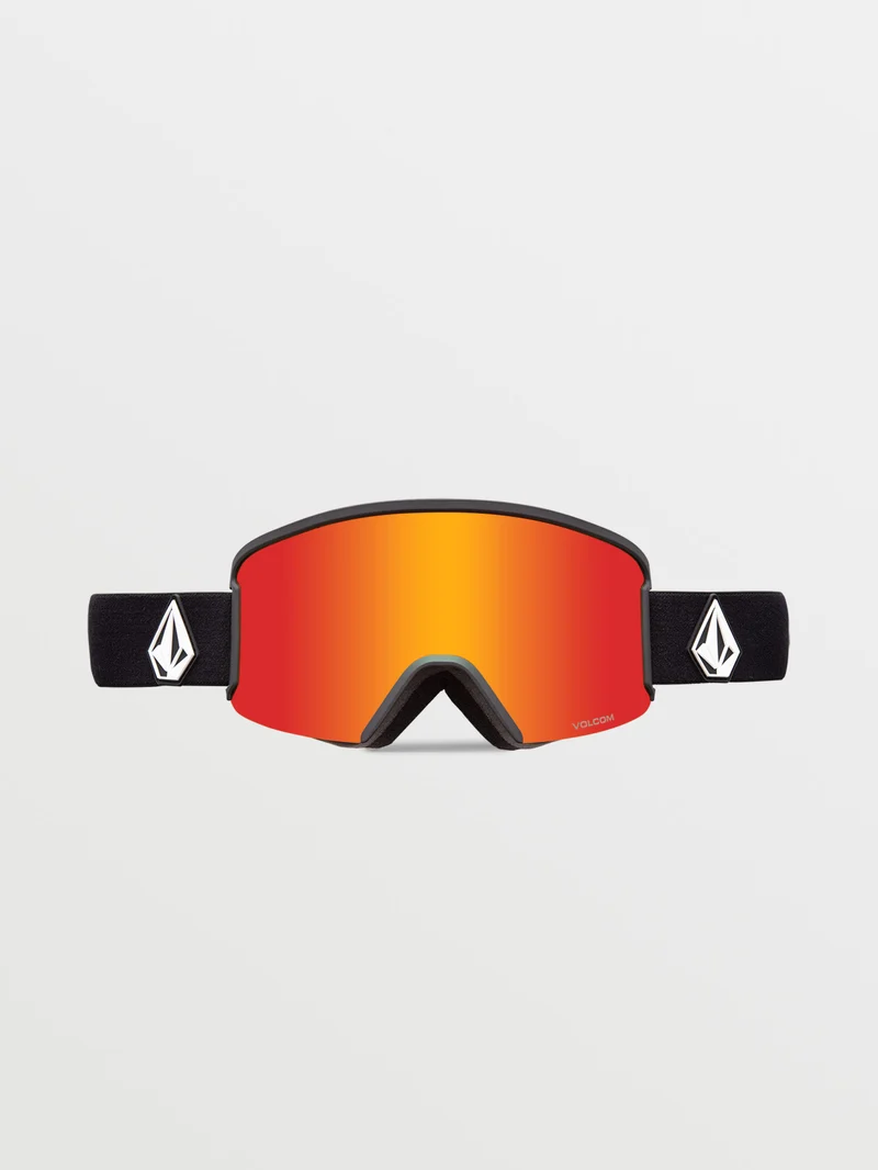 Garden Matte Black Goggle (+ Bonus Lens - Yellow) - RED CHROME