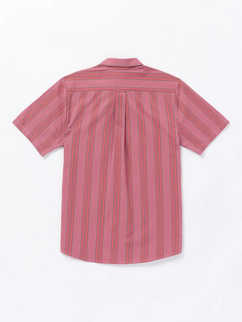 Newbar Stripe Hemd - WASHED RUBY