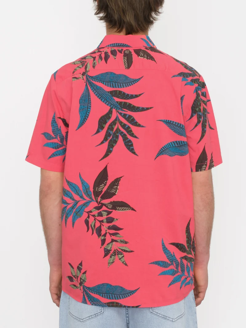 Paradiso Floral Hemd - WASHED RUBY
