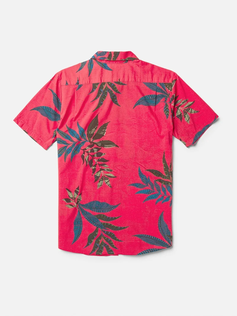Paradiso Floral Hemd - WASHED RUBY