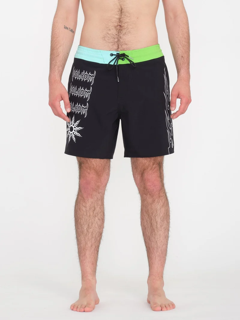 About Time Liberators 17" Boardshort - BLACK