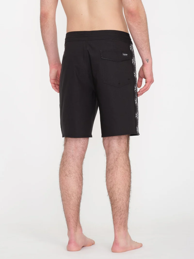 V Ent Hockey Dad Stoney 19" Boardshort - BLACK