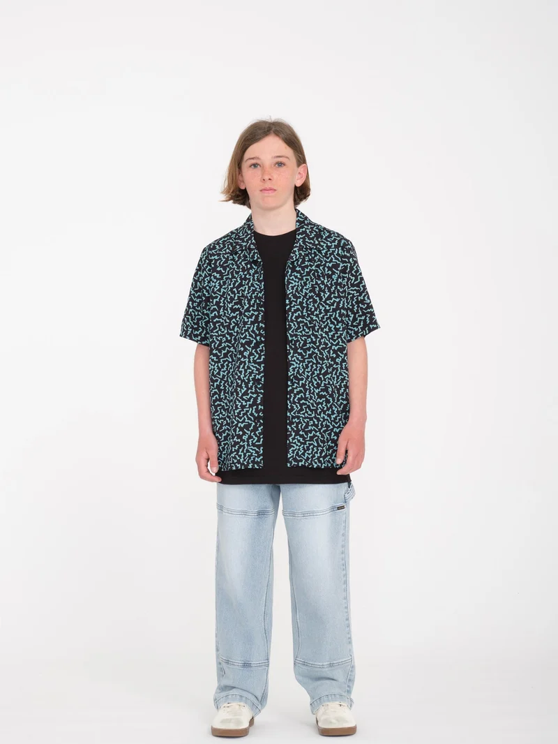 Asphalt Beach Shirt - BLACK - (KINDER)