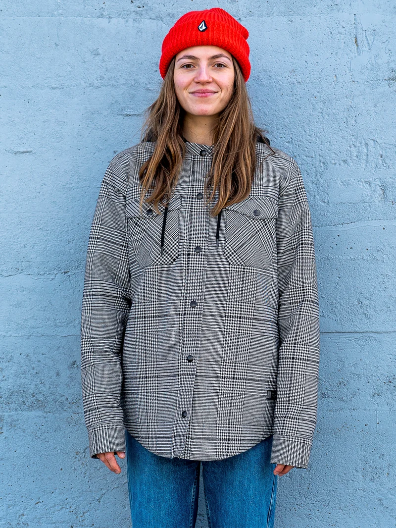 Insulated Flannel Jacke - MOONBEAM