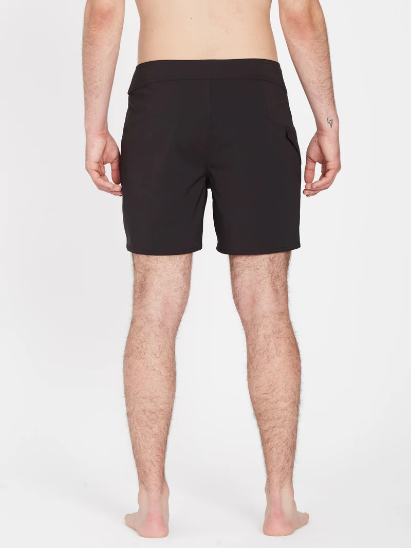 Lido Solid Mod 16" Boardshort - BLACK